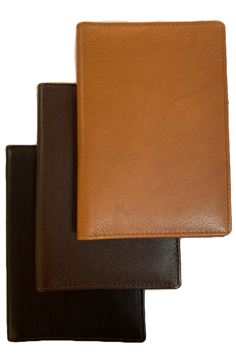 LEATHER PASSPORT COVER WITH CARD SLOTS Bullington Clothing