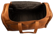 Load image into Gallery viewer, U-SHAPE ZIPPER TOP LOAD LEATHER DUFFLE BAG