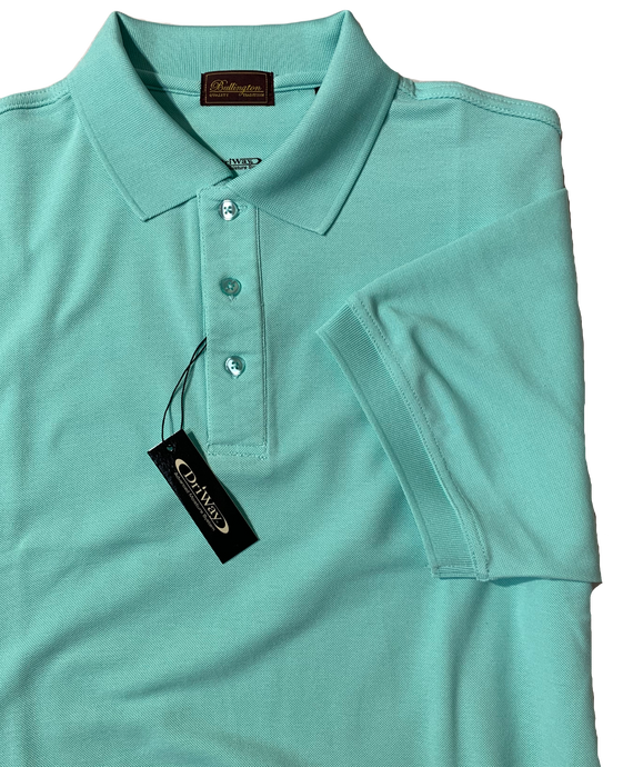 AQUA MOISTURE WICKING GOLF SHIRT