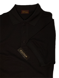 BLACK MOISTURE WICKING GOLF SHIRT