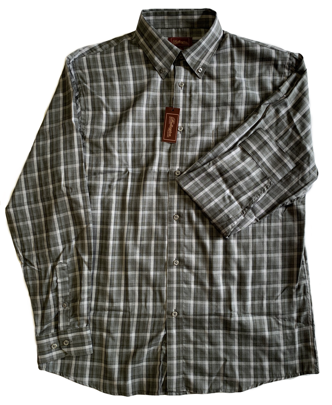 Green Checkered Long-Sleeve Shirt
