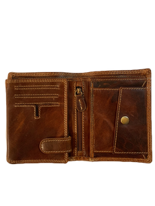 VINTAGE LEATHER TRI-FOLD WALLET