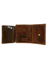 Load image into Gallery viewer, VINTAGE LEATHER TRI-FOLD WALLET