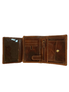 VINTAGE LEATHER TRI-FOLD WALLET