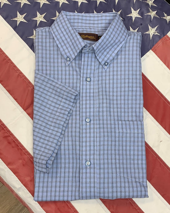 Blue Windowpane Sport shirt