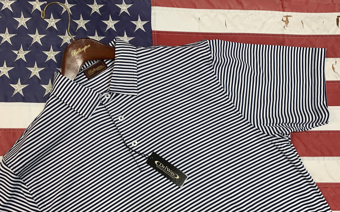 Navy and White Stripe