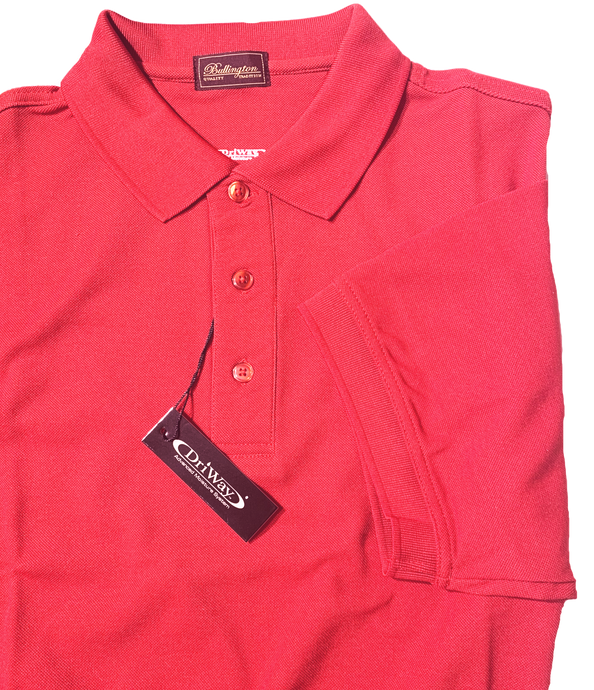 RASBERRY MOISTURE WICKING GOLF SHIRT