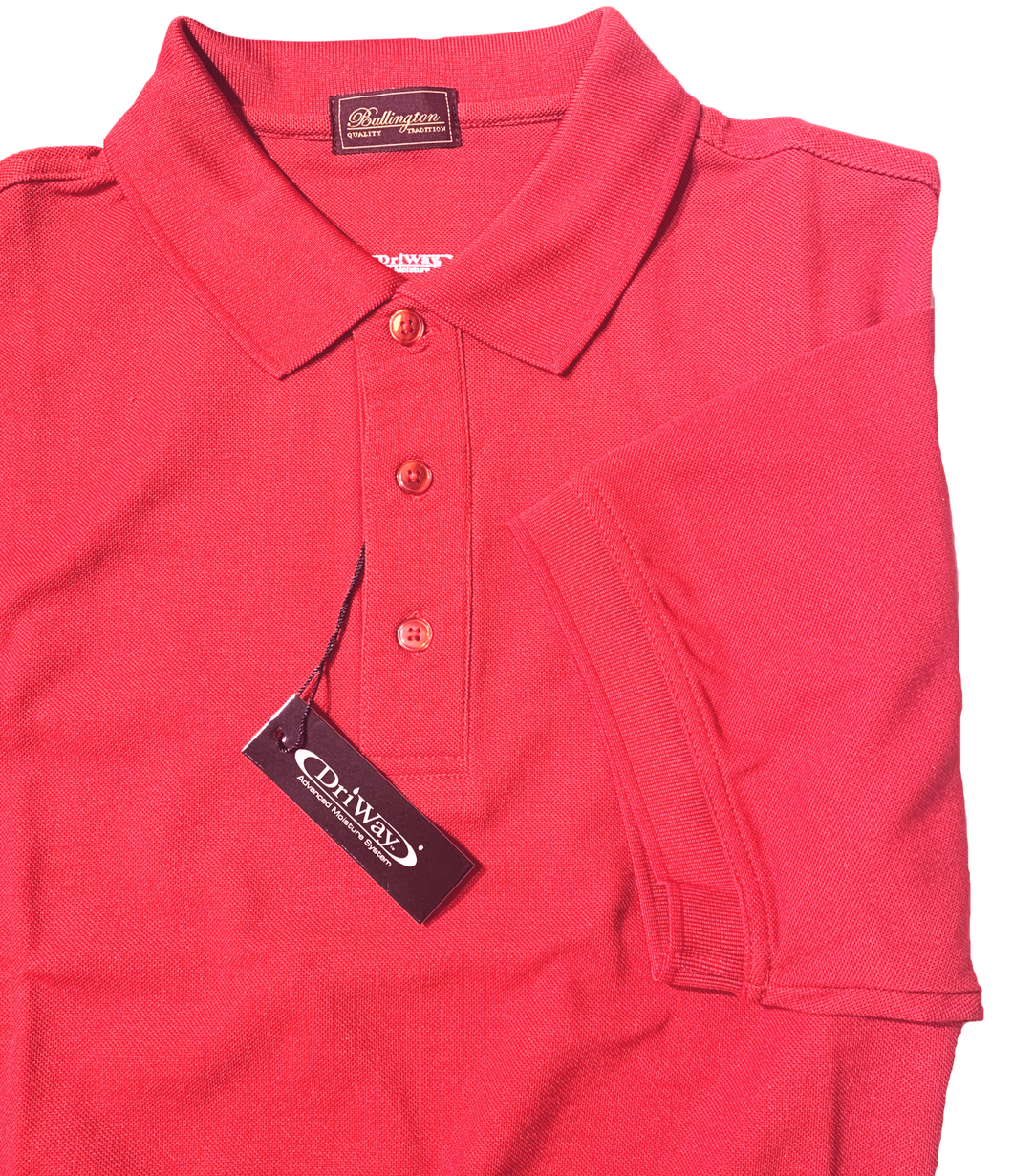 RASBERRY MOISTURE WICKING GOLF SHIRT