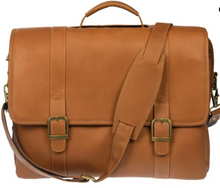 Load image into Gallery viewer, LEATHER MESSENGER BRIEFCASE
