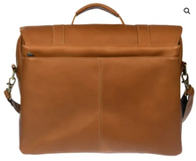 Load image into Gallery viewer, LEATHER MESSENGER BRIEFCASE