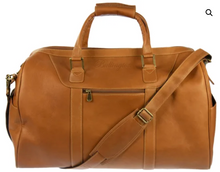 Load image into Gallery viewer, LARGE WEEKENDER LEATHER DUFFLE BAG