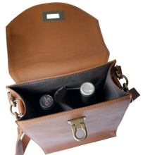 Load image into Gallery viewer, LEATHER 2 BOTTLE WINE TOTE