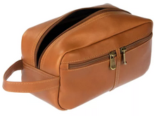 Load image into Gallery viewer, LEATHER SHAVE BAG