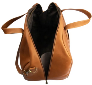 SMALL LEATHER DUFFLE BAG