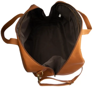 SMALL LEATHER DUFFLE BAG