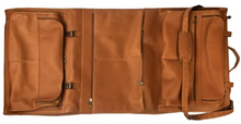 Load image into Gallery viewer, LEATHER TRI-FOLD GARMENT BAG