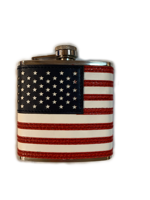 PATRIOT LEATHER FLASK