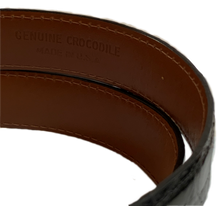 Load image into Gallery viewer, BLACK CROCODILE BELT