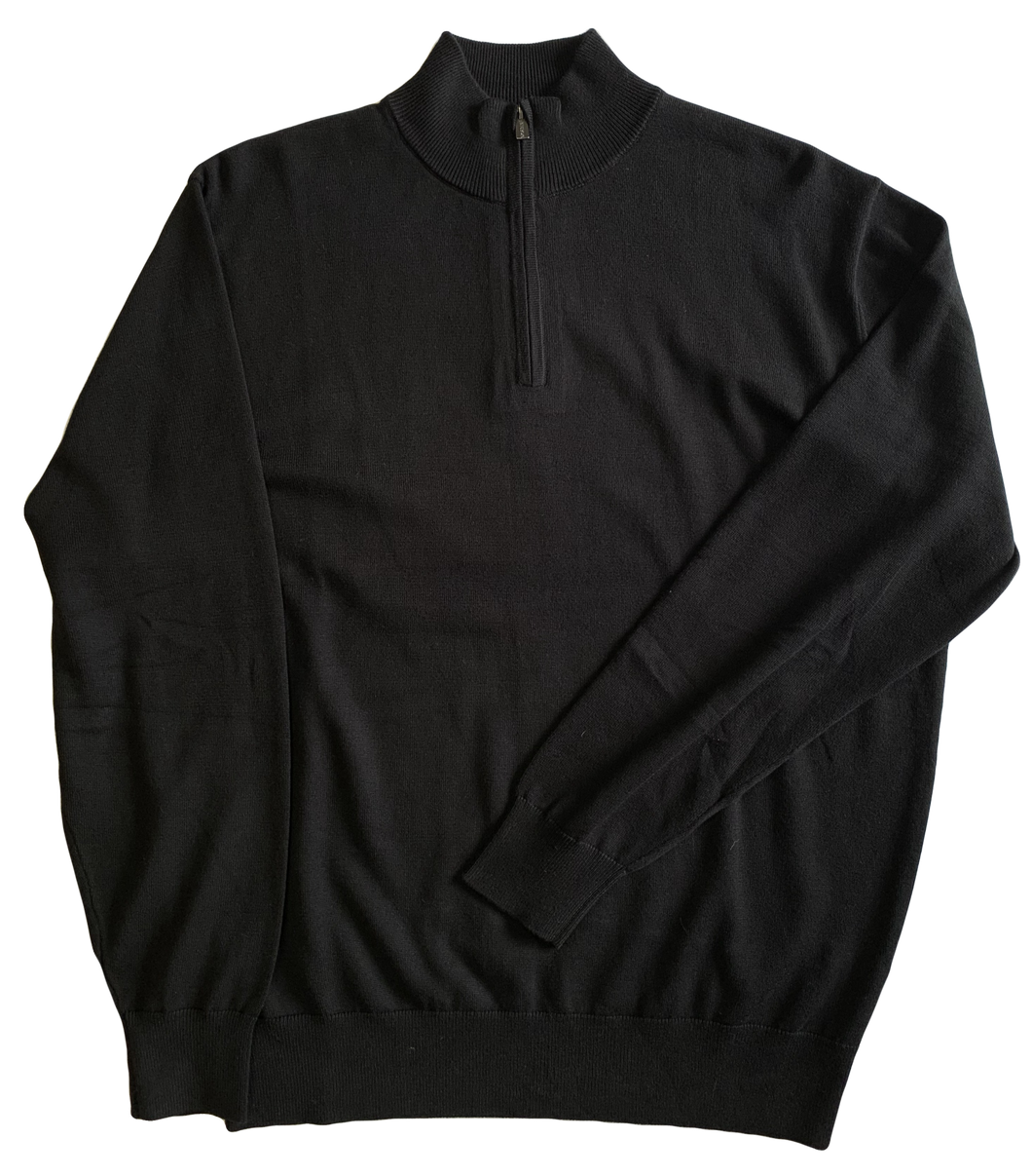 Black Zip Mock Sweater
