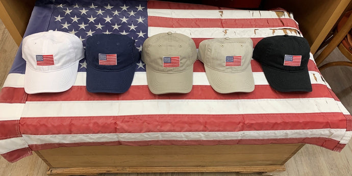 Ball Cap with American Flag