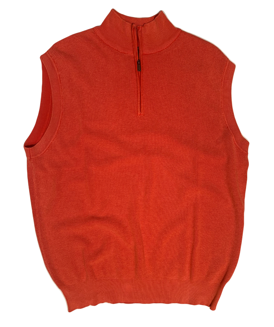 RED THERMAL SANDWASHED SWEATER VEST