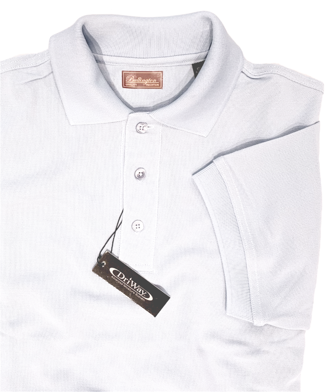 WHITE MOISTURE WICKING GOLF SHIRT